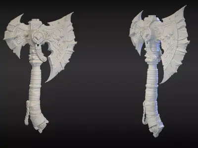 Stylized Axe 20 3D model