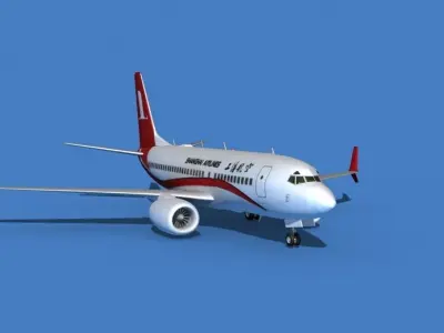 Boeing 737 MAX 7 Shanghai Airlines 3D model