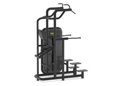 Technogym Bench Kneeling Easy Chin Dip 3D model
