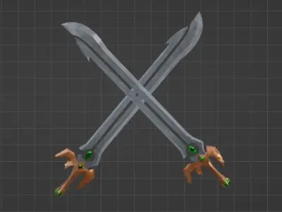 Magic Sword - High Poly Free low-poly 3D model