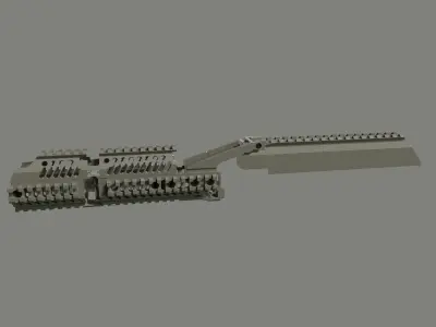 AK B-33  Zenit Dust Cover Low-poly 3D model