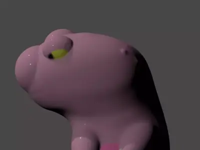 Cute dino model high detailed low poly Low-poly 3D model