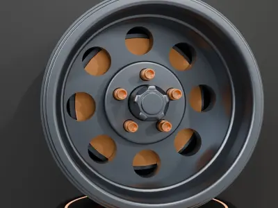 Car rim wheel 3D model