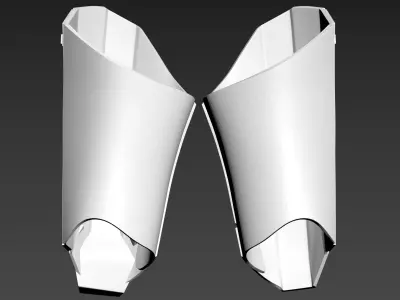 Star Wars The Rise of Skywalker Jet Trooper Thigh Armor 3D print model