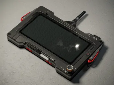 Sci-fi Controller V42 PBR Low-poly 3D model