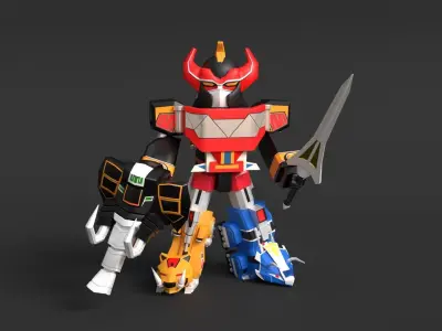 Megazord SD - Power Ranger 3D model