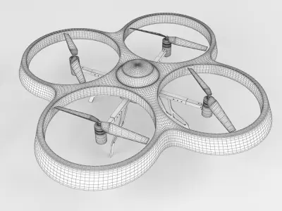 Generic Quadcopter Drone 3D model