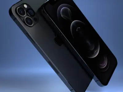 iPhone 12 pro model all colors 3D model