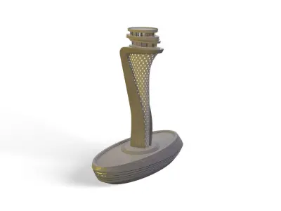 ISTANBUL AIRPORT - AIR TRAFFIC CONTROL TOWER 3D model