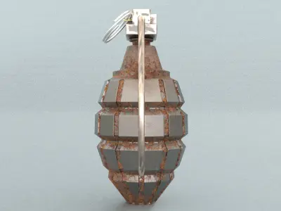 laos Game Hand Grenade Low-poly 3D model