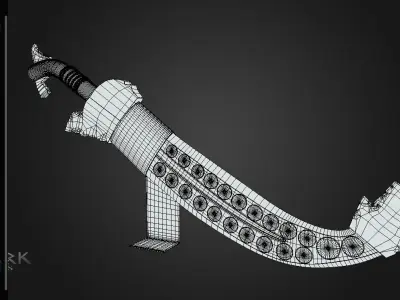 Historical Ceremonial Filipino Sword Low-poly 3D model