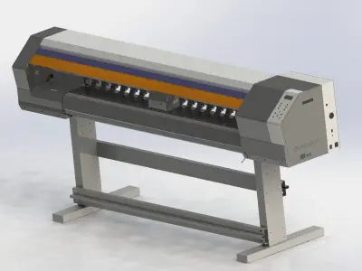 Large inkjet printer 3D model