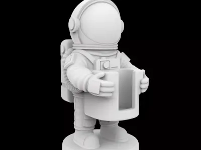 Tabasco Holder Astronaut Theme 3D Print Model 3D print model purchase