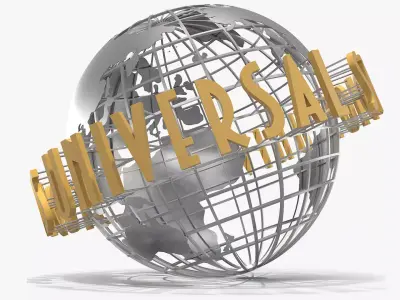 Universal Studios Metal Globe 3D model