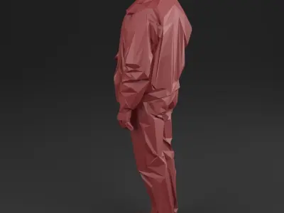 Men 02 pilot - Low Poly Low-poly 3D model