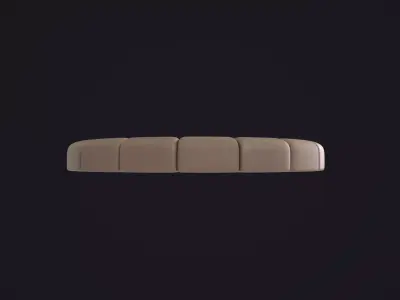 Stylized Stone Fire Pit 3D model