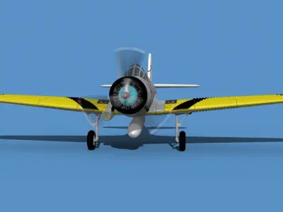 Douglas TBD-1 Devestator V08 3D model