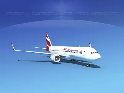 Boeing 767-300 Air Mauritus 2 3D model