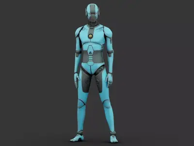 i-HOMO 09  Rigged for Unreal Engine - Unity - MIXAMO 3D model