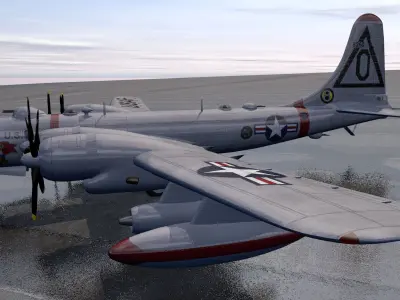 Boeing B-50 Superfortress 3D model