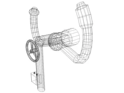 Steering - Aircraft 3D model