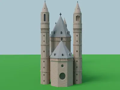 Worms cathedral 3D model