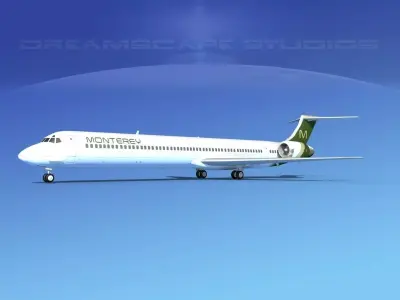 McDonnell Douglas MD-90 Monterey Charters 3D model