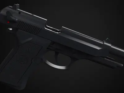 M9 Beretta - High poly 3D model