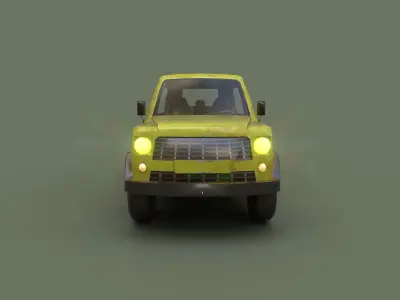 Game Ready Car Low-poly 3D model