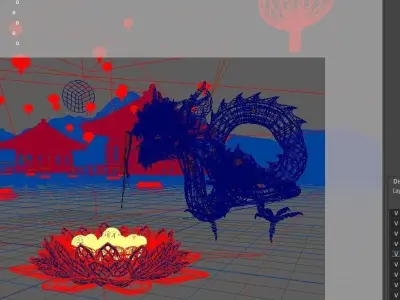 Dragon Lantern festival 3D model