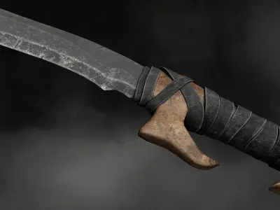 Sword - Goblin Low-poly 3D model