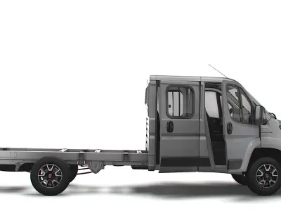 Fiat Ducato Chassis Truck CrCab 4035WBXL HQInterior 2023 3D model