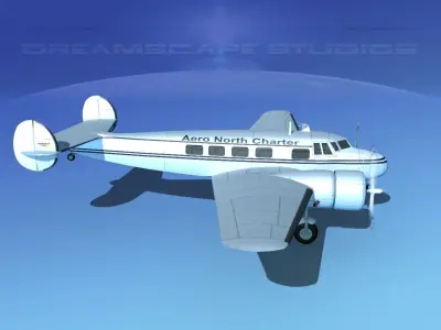 Lockheed L10 Electra Aero North 3D model