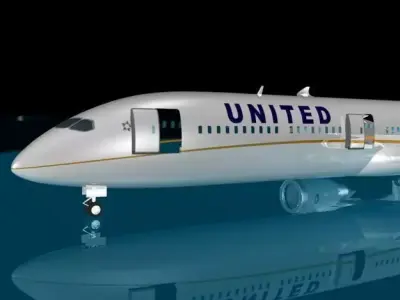 United Airlines 787-10X 3D model
