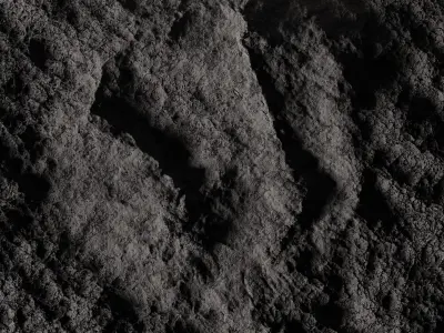 basic moon surface scene 1 3D model