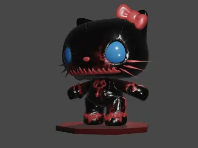 Hello Kitty Dark Version 3D model