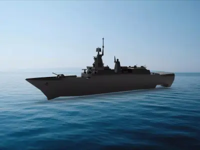 Admiral Gorshkov-class frigate 3D model