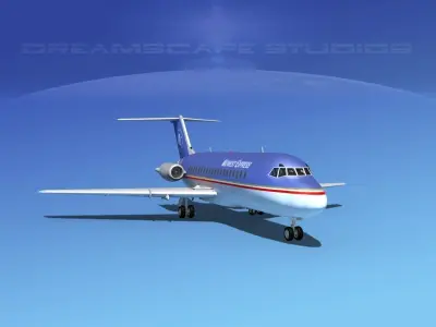 Douglas DC-9-15 Midwest Express 3D model