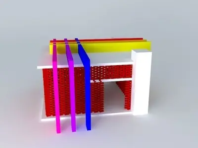 Exhibition pavilion 3D model