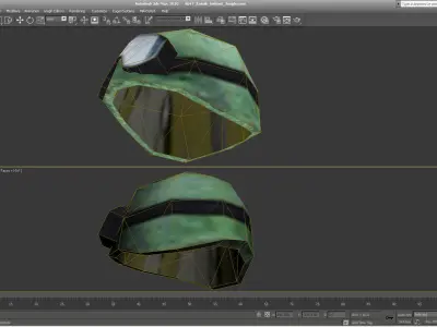 6b47-Ratnik-Helmet-Jungle helmet and goggles Low-poly 3D model