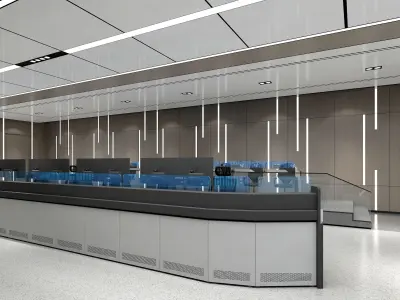 control room 3D model