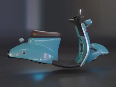 Hover Bike Scooter 3D model