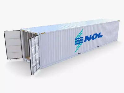 40ft Shipping Container NOL 3D model