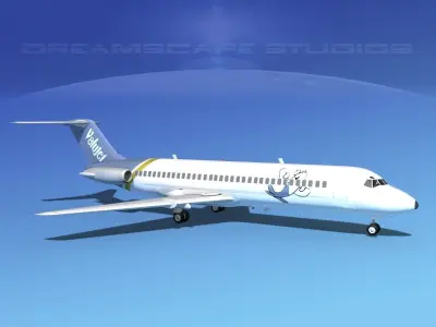 Douglas DC-9-30 ValueJet 3D model
