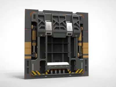 sci fi door 13 3D model