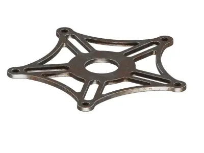 Rusty Crank Arm Bracket 3D model