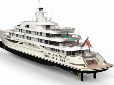Alaiya Superyacht Dynamic Simulation 3D model