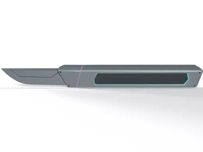 Sci-Fi Medical Scalpel Low-poly 3D model