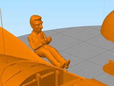 supercar Mike Mercury gerry anderson 3D print model