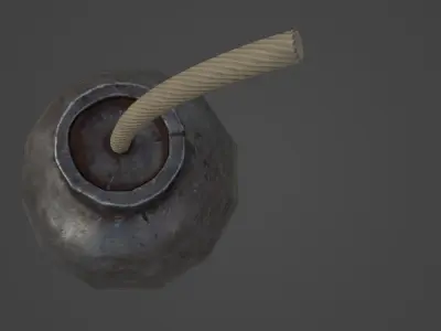 Pirate Bomb - Gameready Asset Low-poly 3D model